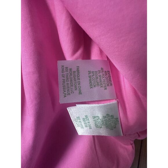 NWT Lilly Pulitzer 10 Anders Tunic Blouse Top Pink Mane Cotton Blend - Picture 4 of 6